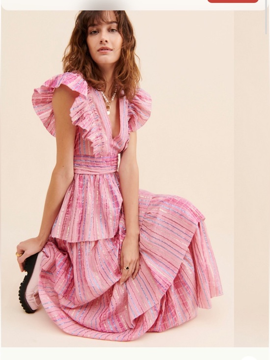 Saylor Stefania Pink Tiered Maxi Dress REVOLVE - Picture 2 of 9